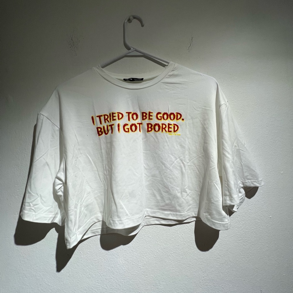Crop over Size tee